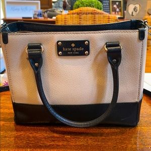 Kate spade black and white purse